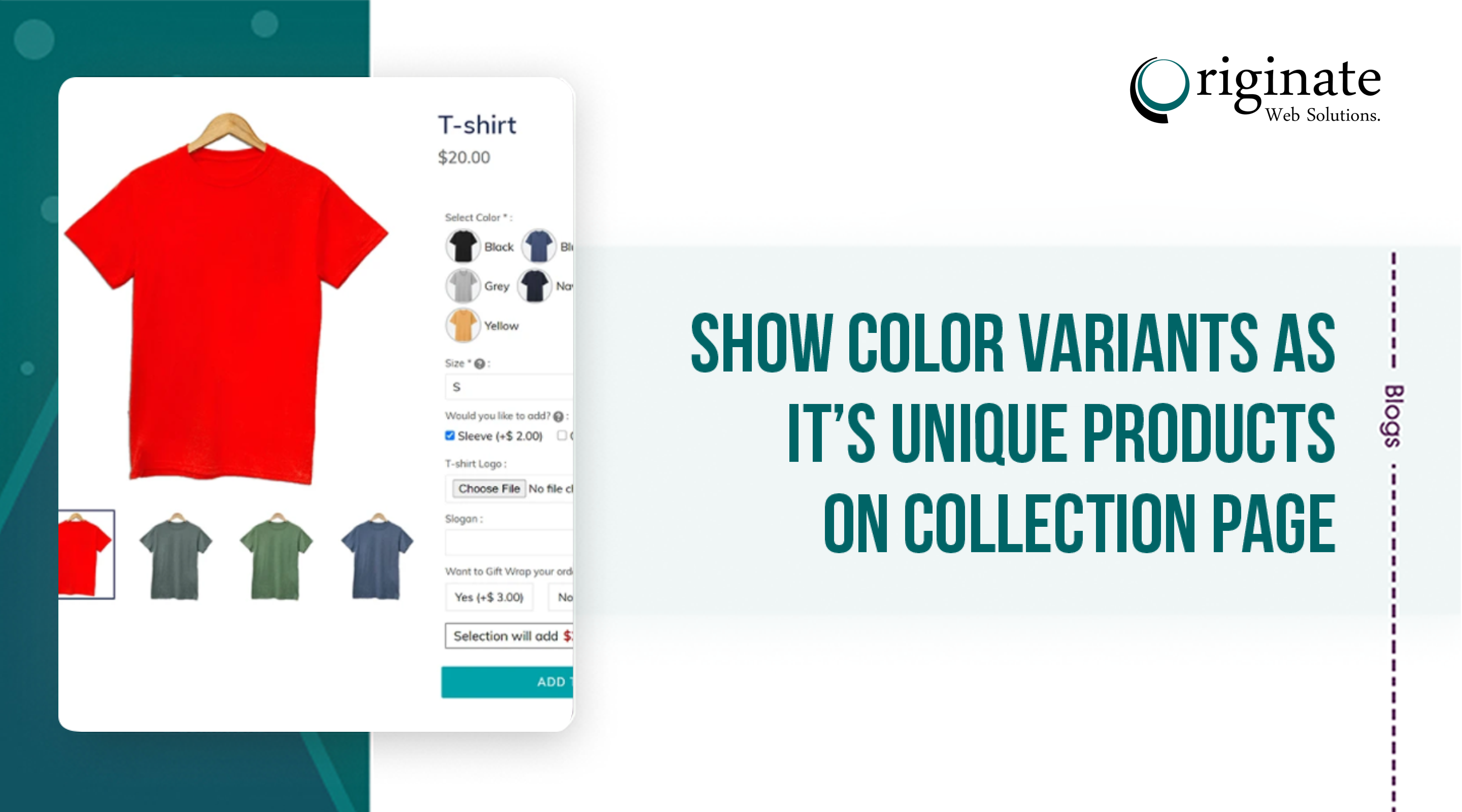 Show color variants As it’s unique Products on Collection page