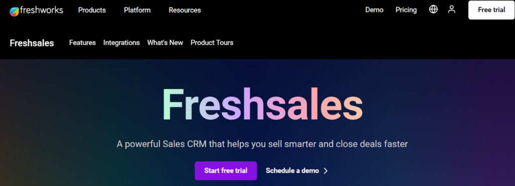 Freshsales CRM software
