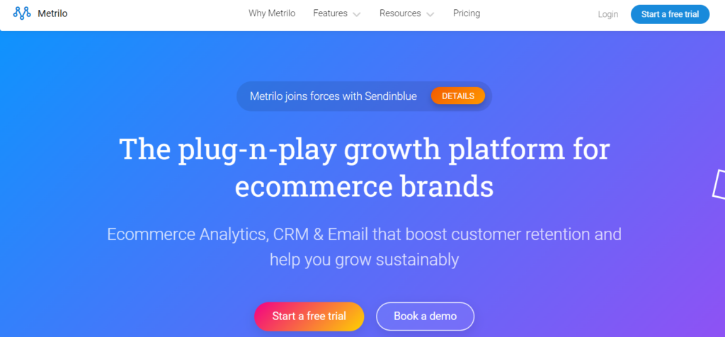 Metrilo Shopify CRM software
