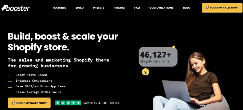 Booster best shopify themes for conversion
